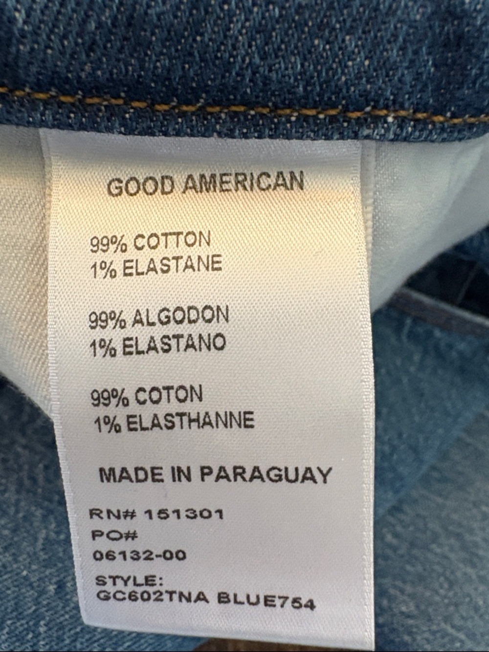 Good American Good Classic Jeans Blue754 Size 14/32 NWT - Picture 6 of 6